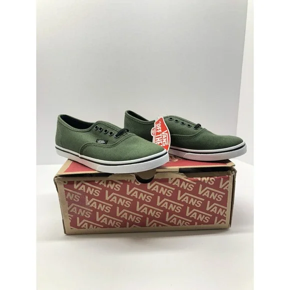 VANS Authentic Green Lace Up Sneakers Womens Size 5 Men 3.5 - Picture 8 of 10